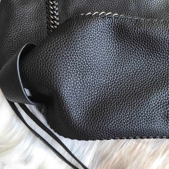 Coach Black Tatum Studded Tall Tote EUC - Picture 6 of 12